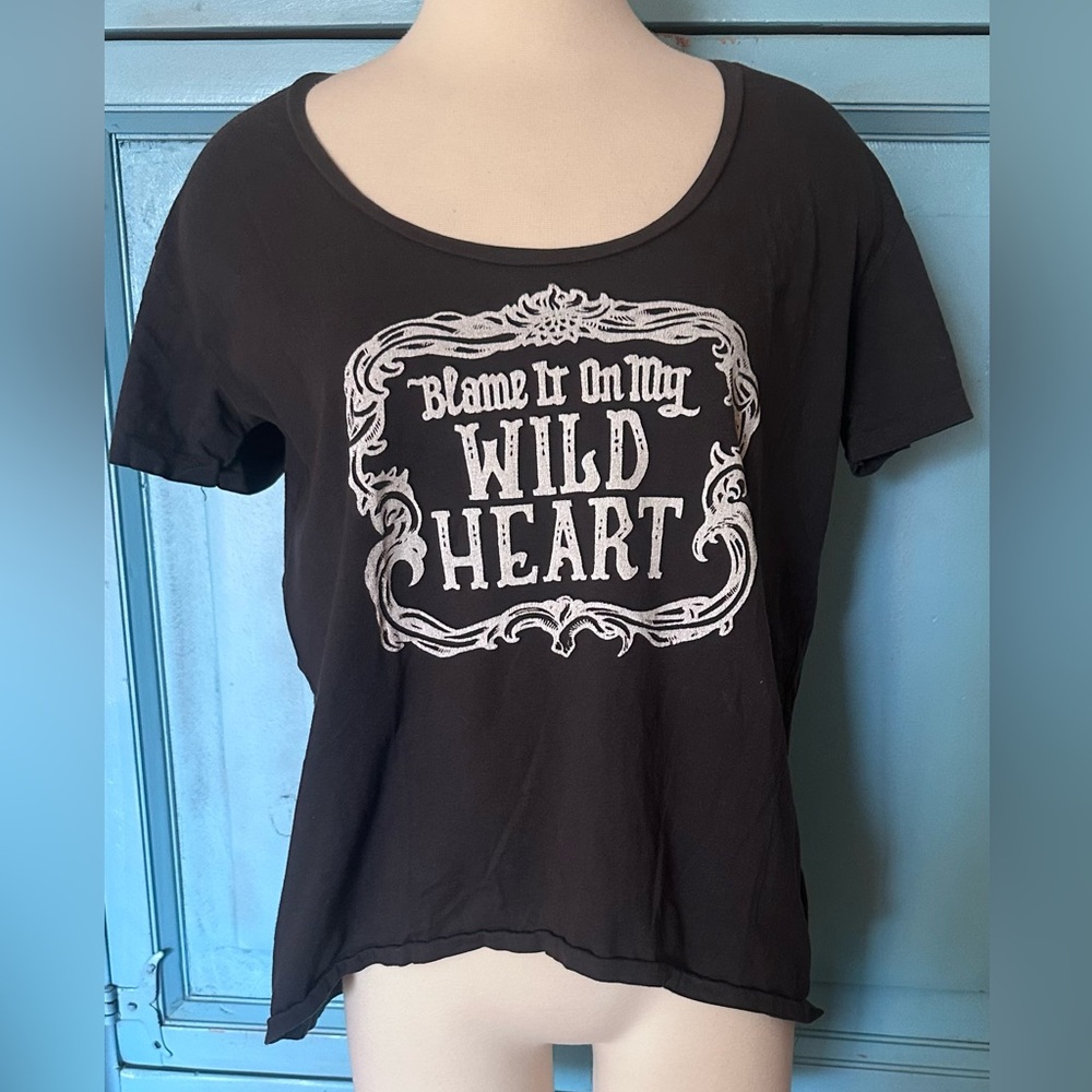 Women’s Short Sleeve T shirt “Blame it on my Wild Heart” by Idylwiild - Picture 1 of 5